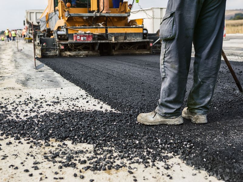 Pavement laying