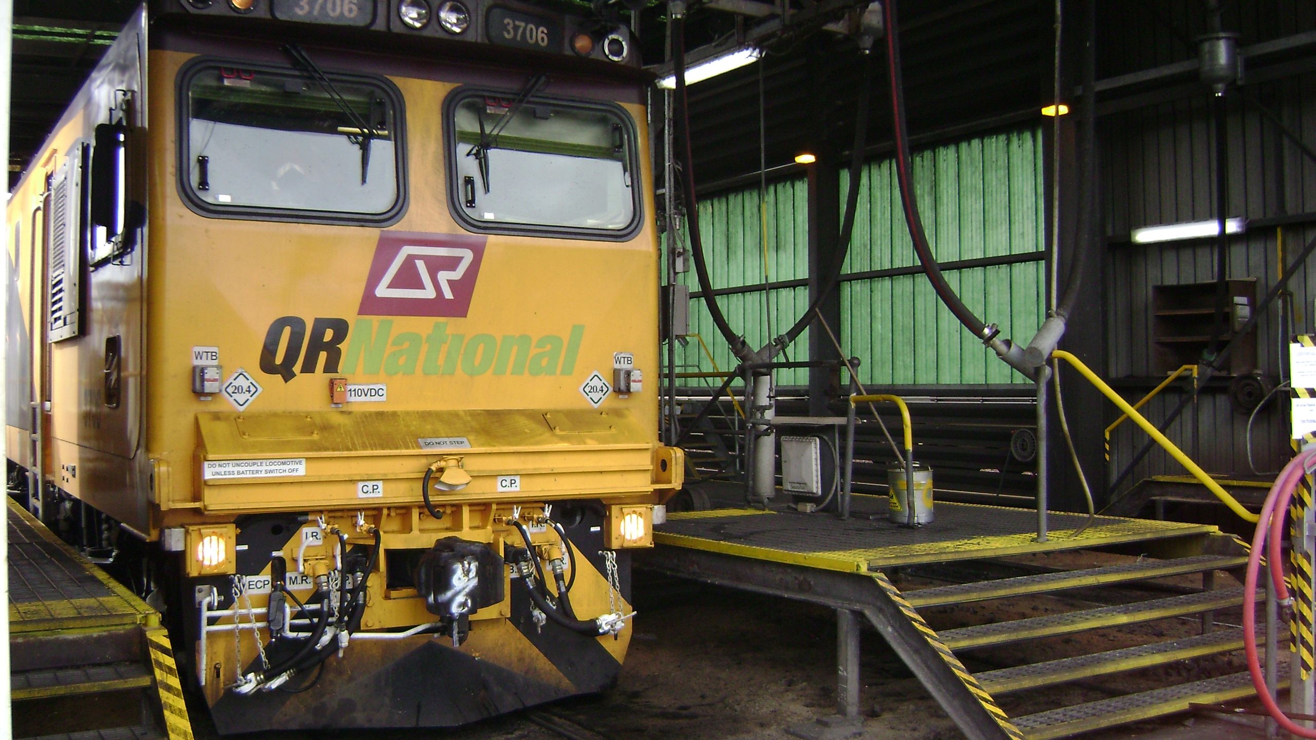 Stabled loco