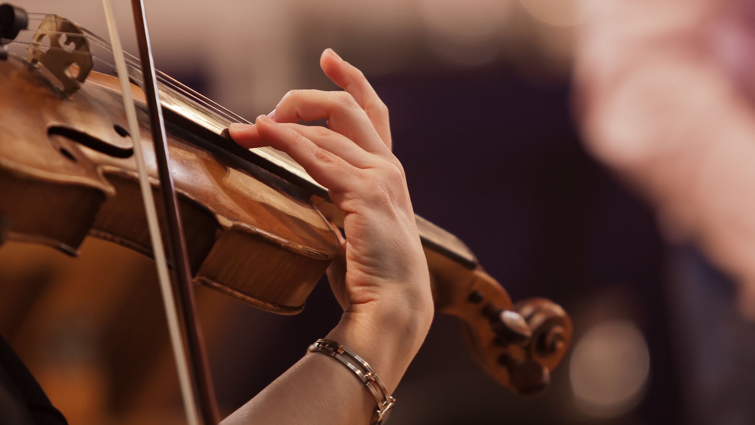 Violin playing